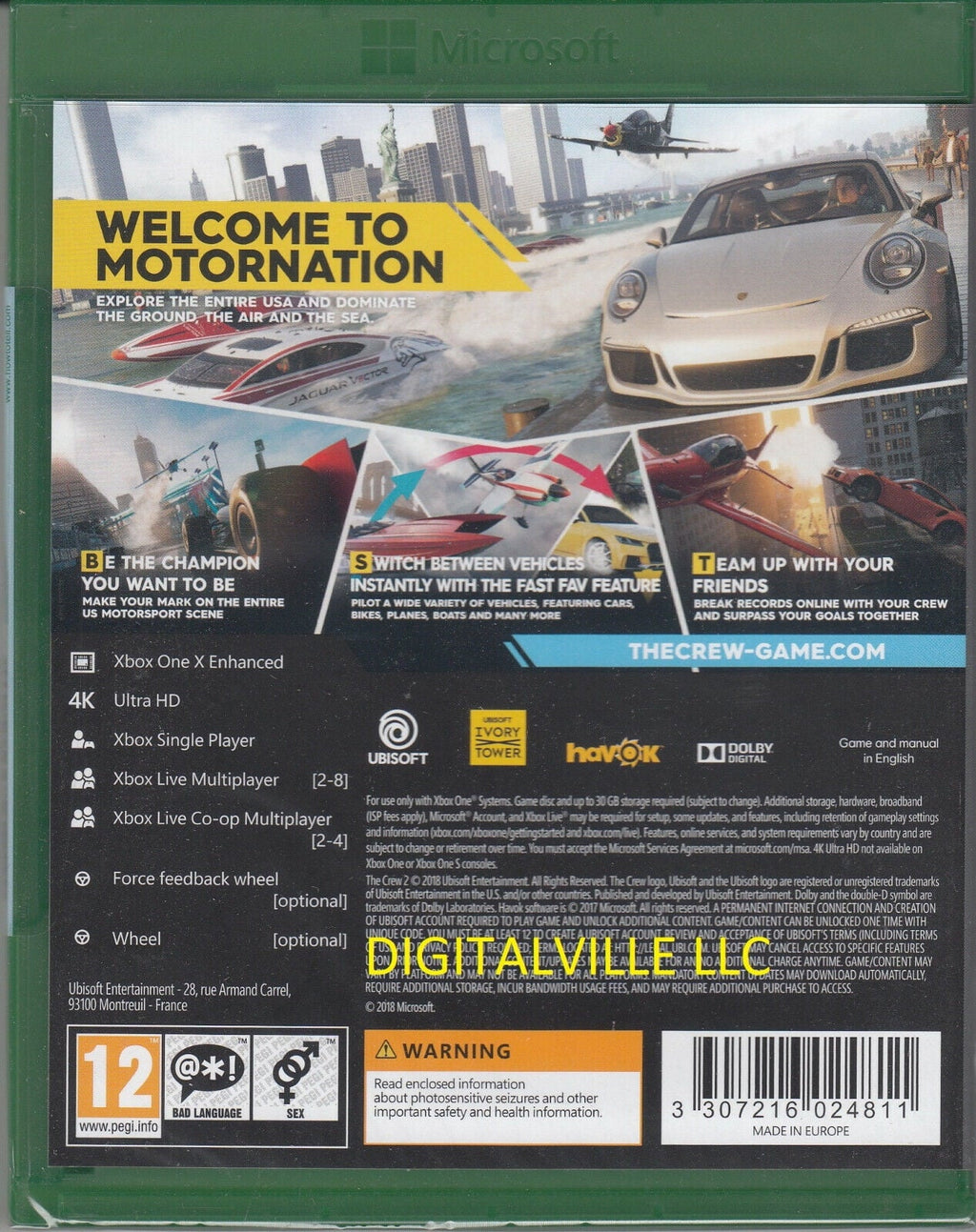 Factory 2 Crew New Racing Brand One The Xbox Sealed