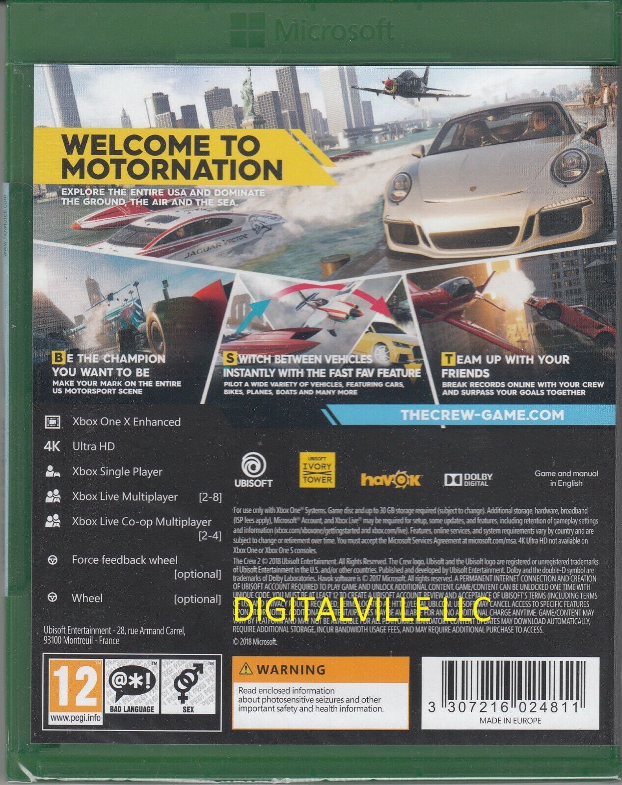 Factory 2 Crew New Racing Brand One The Xbox Sealed