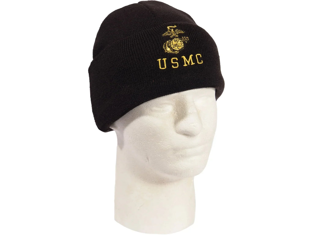 Embroidered One Gold Cap, USMC Rothco Anchor & Watch Eagle, Insignia, Globe, Siz