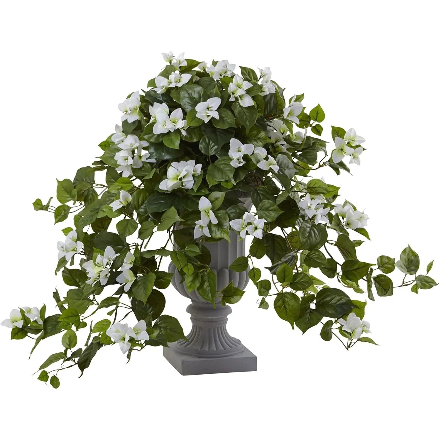 Urn Impressions 27In. Flowering With Decorative Plant HomeStock Industrial Silk
