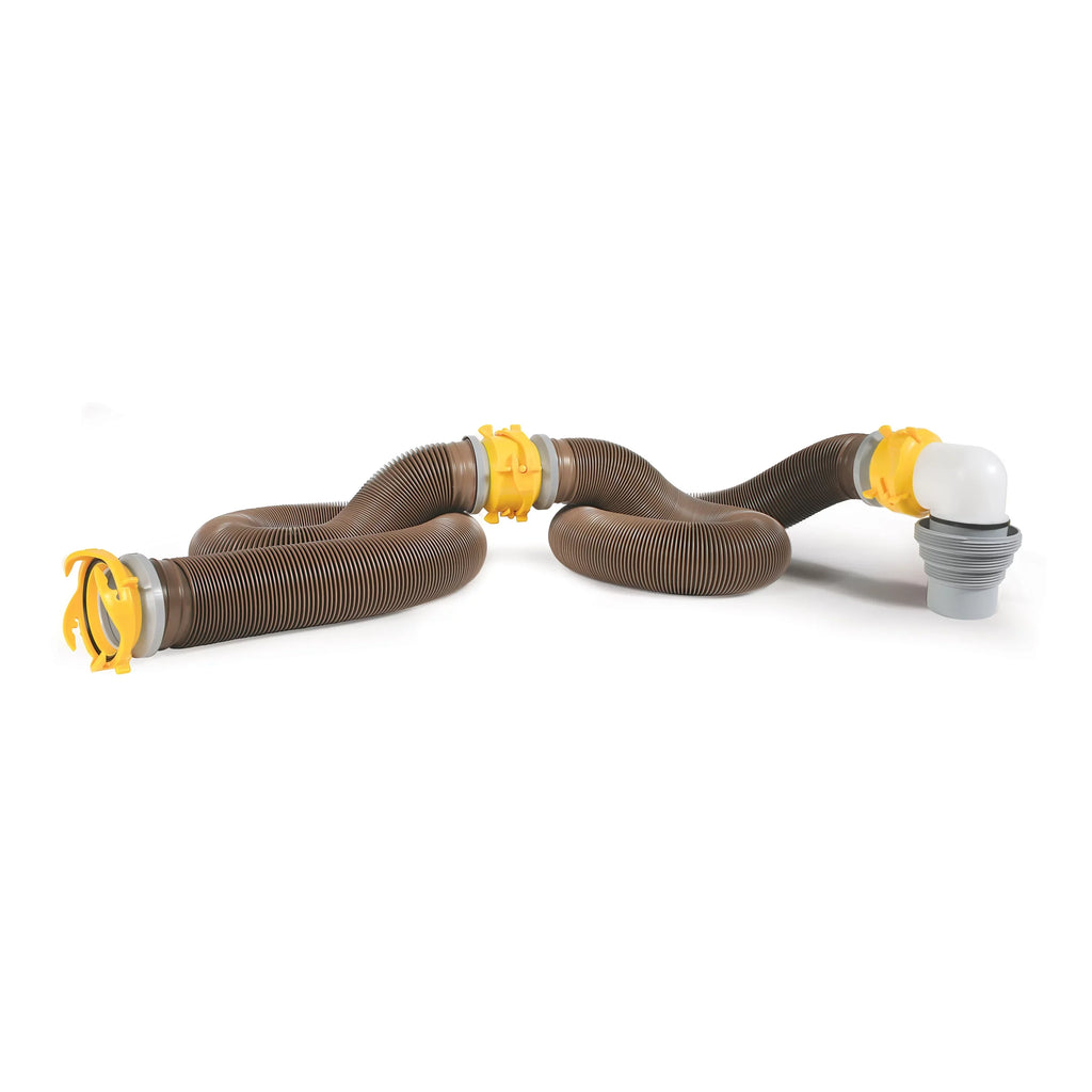 Multicolor Heavy-Duty Kit Hose Camper/RV (39628) Camco 20-Foot | Revolution HTS Sewer 360 Vinyl,