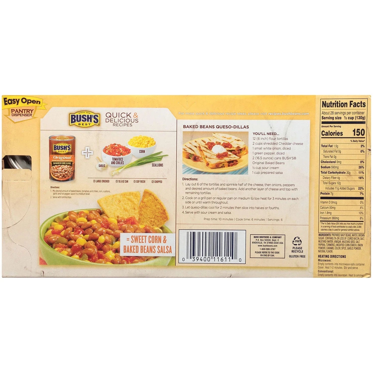 Original Baked Ct.) (16.5 Beans Bushs 8 Oz,