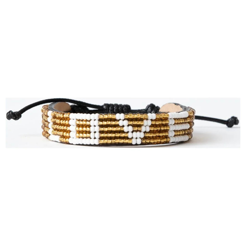'- Bracelet LOVE Gold/White