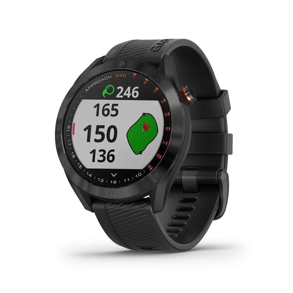 Approach GPS Touchscreen with S40, Black Garmin Stylish Golf Smartwatch, Display, Lightweight