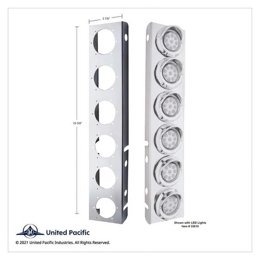 Front, Bar Air With Stainless 33711 Steel, Cleaner Light United Pacific