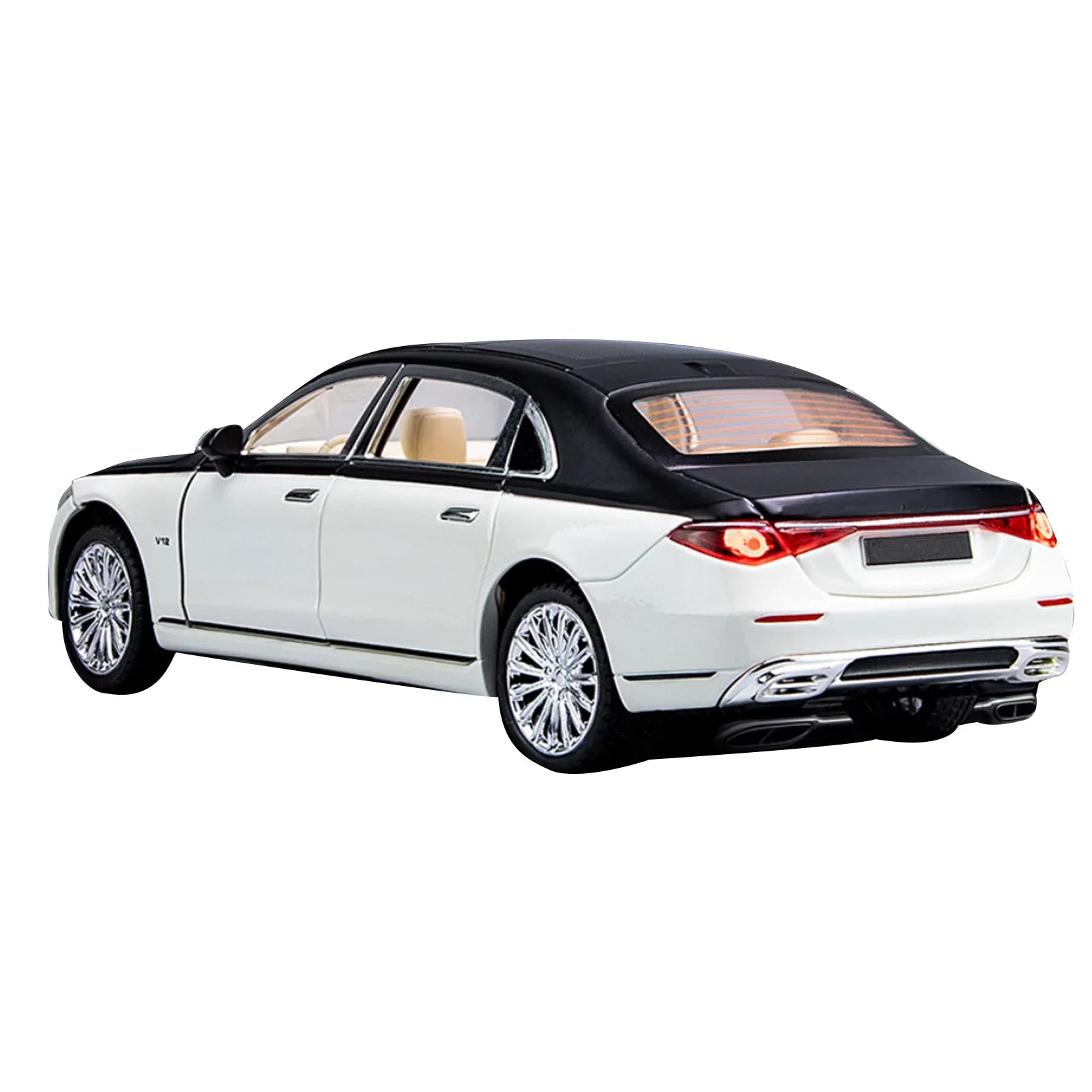 Sound Car Metal Maybach For Collection Benz 1/24 Alloy Gift S680 Model Light &