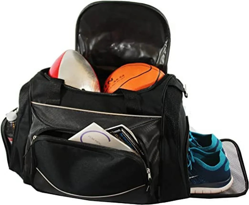 with Xtitix Black Bag Sport Duffel Poly Storage, Golfer Gym Travel Luxury Shoe