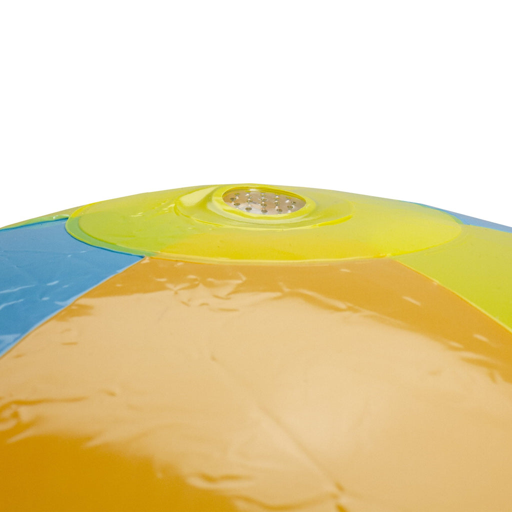 Inflatable Ball - Central and 35" Splash Swim Beach Vibrantly 6-Panel Spray Toy Colored