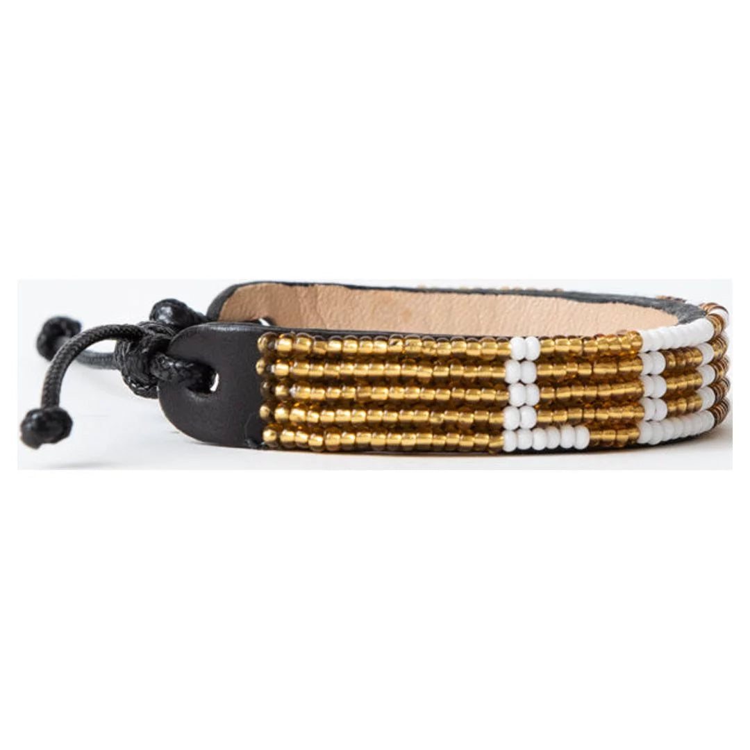 '- Bracelet LOVE Gold/White