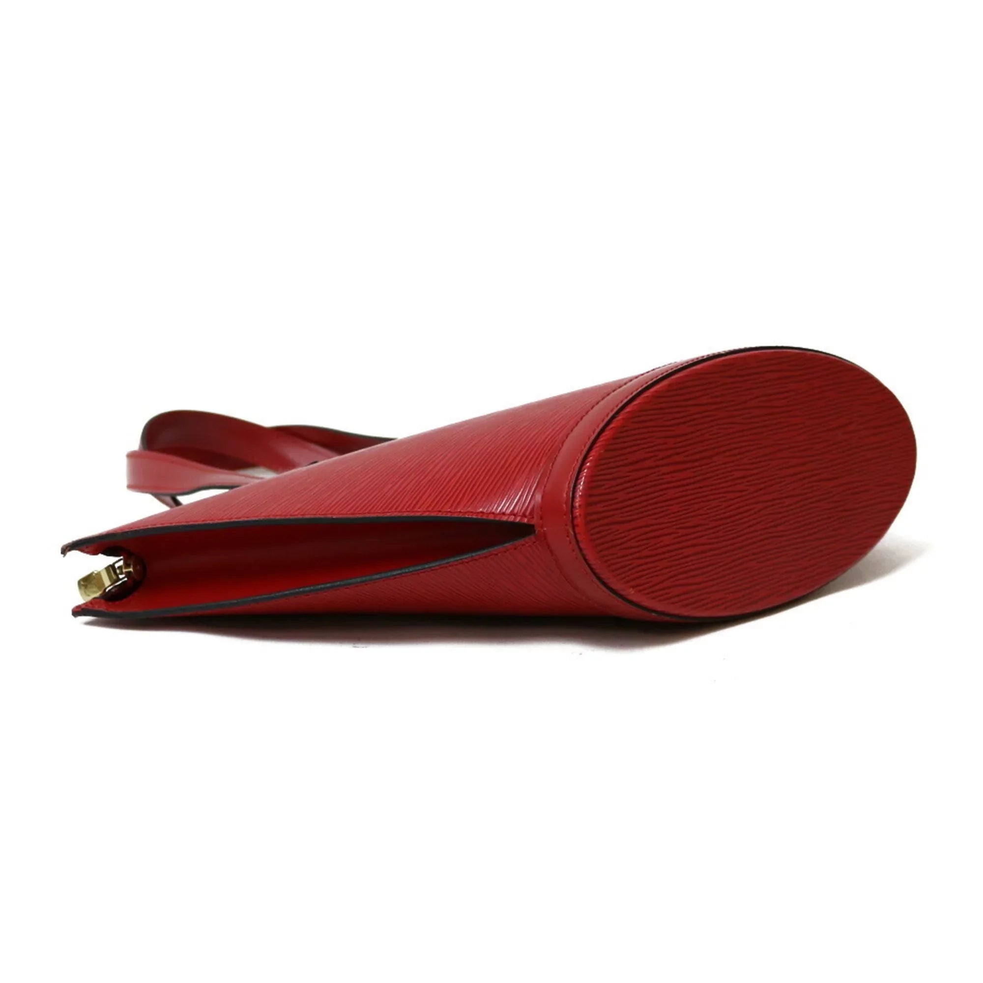 LOUIS Jack Ladies M52277 Handbag Red VUITTON Sun Pre-Owned Vuitton Castilean Leather Epi Louis (Fair)