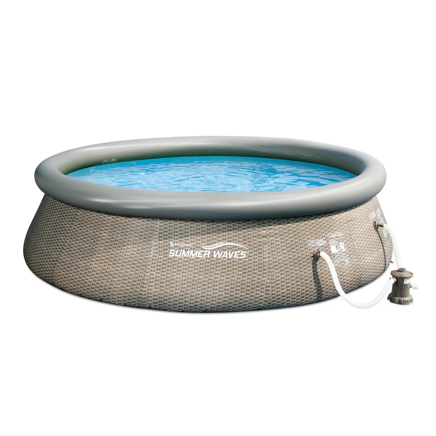 Ft Pool with 14 Ground Above Waves Pump Summer 36 In x Inflatable Swimming