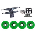 BIGFOOT LONGBOARD GREEN STALKERS CORE WHEELS TRUCKS 70mm 6.0 78a Package