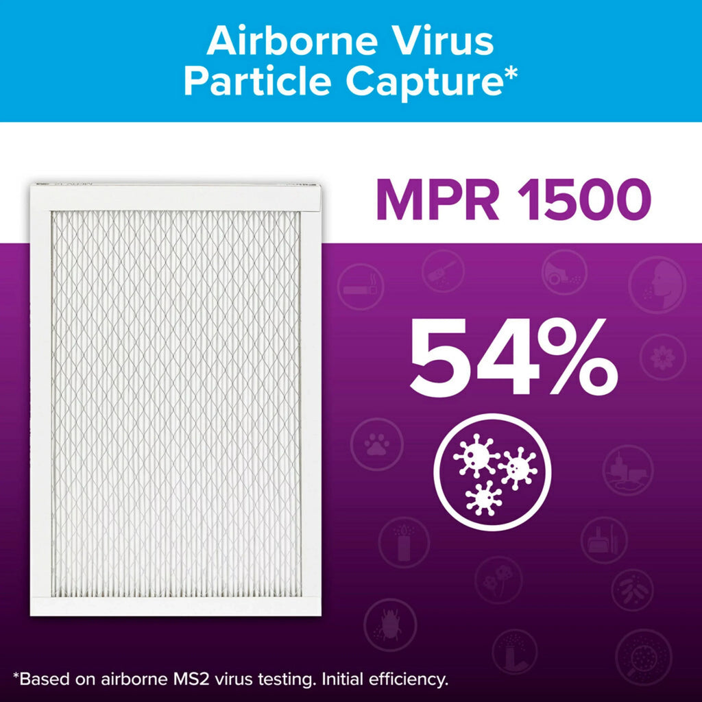 12, Reduction, Filters MPR 4 16x24x1 Air MERV Allergen Filter, Filtrete 1500 Advanced