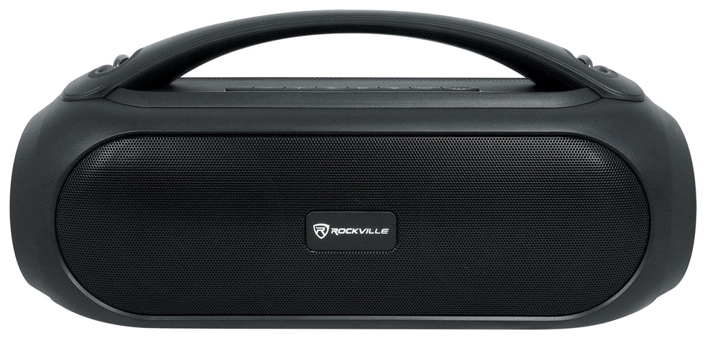 Bluetooth w/Wireless Link BASS (2) MAX LED Speakers Portable Rockville PARTY GO