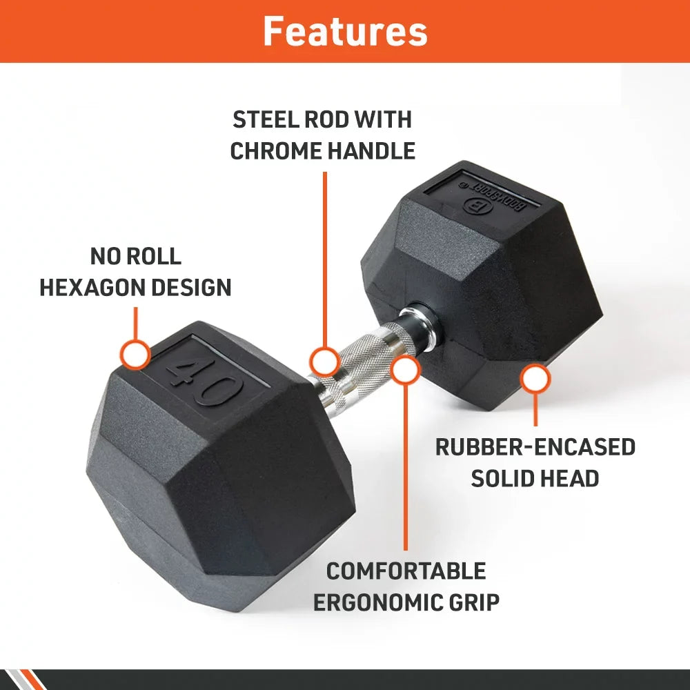 – for Exercises Dumbbell Home Gym Body Strength Hex Training Sport Encased – Dumbbells Equipment Rubber – Weight