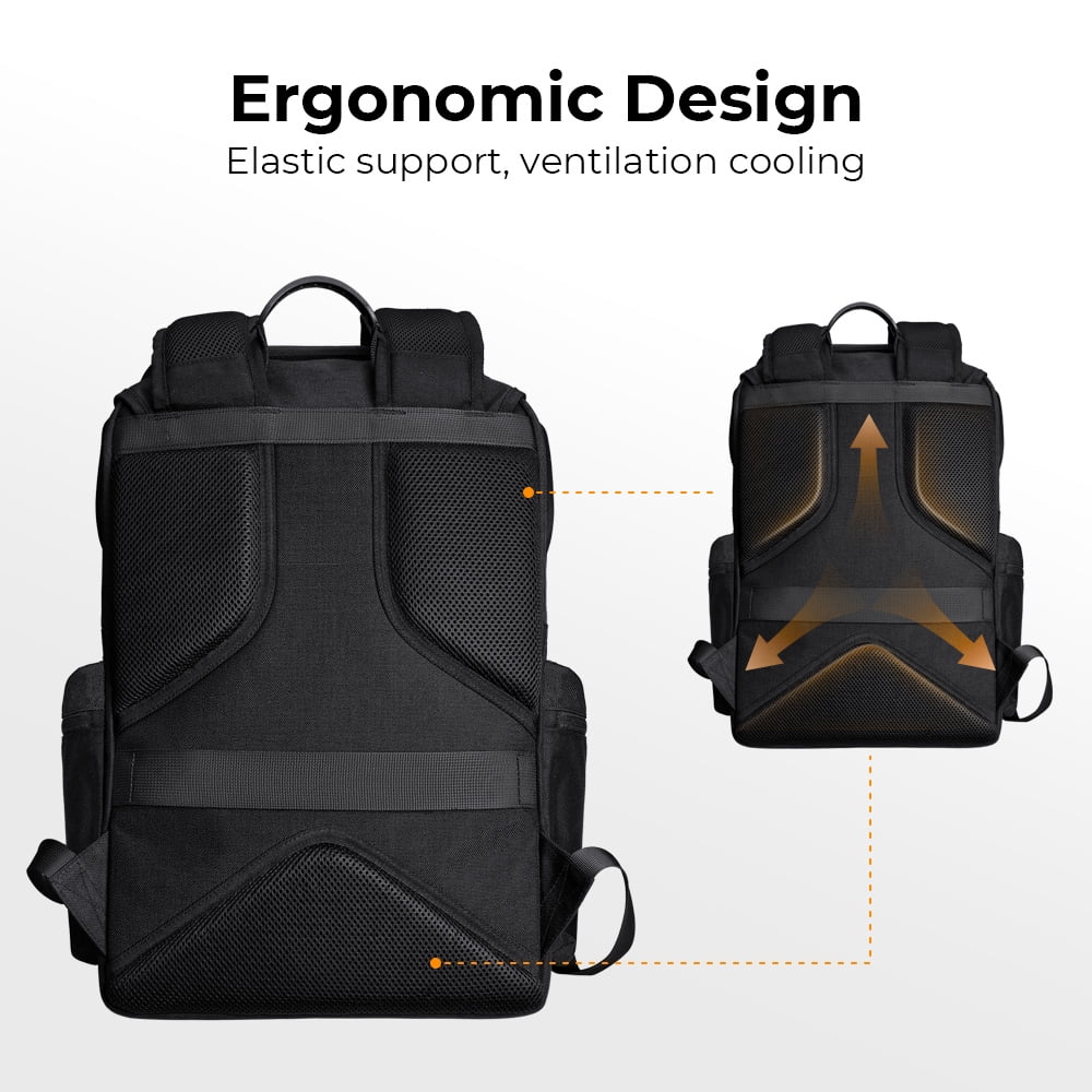 Compartment K&F CONCEPT Backpack Inch Laptop with SLR/DSLR Cover Capacity Waterproof Photographers Large Photography for 15.6 Bag Men Bag Camera Camera Hard Women Rain Shell 22L