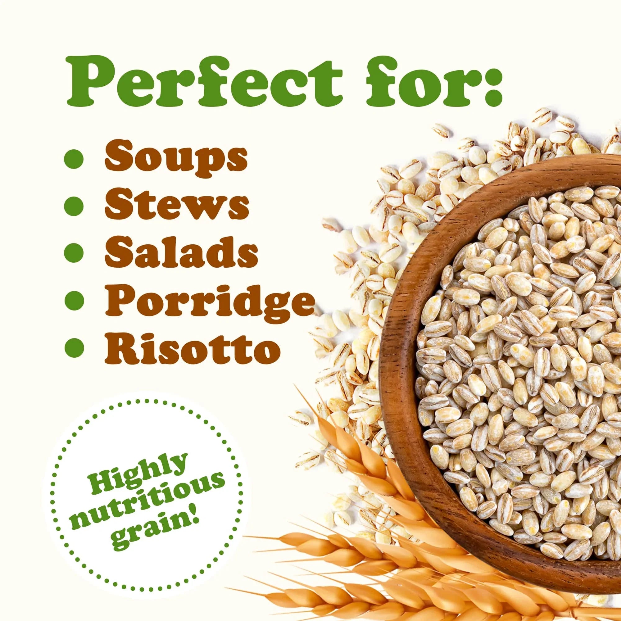 Vegan, Pearled Pounds Live by Raw 15 — Food to — Barley, Kosher,