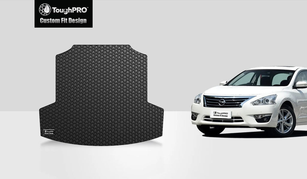 with - - ToughPRO Black Weather - in (Made Compatible Rubber NISSAN Altima Trunk 2013 All Mat - Heavy Duty USA)