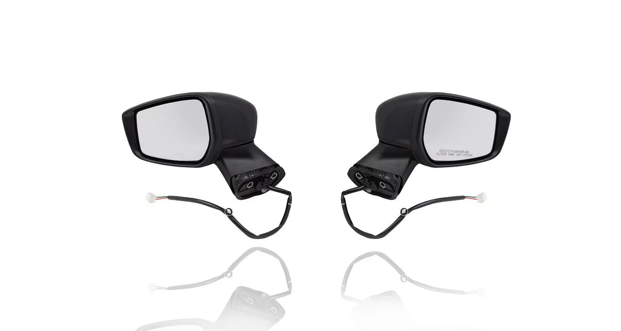 PACIFIC - Pair, Door Without Mirror Non-Heated, INC. 963029MB0A Passenger Right Side Left ,With 15-19 Camera Set Nissan 963019MB0A, Note-S/S Primed - Cover, + For/Fit View Plus/SL/SV BEST Versa Driver