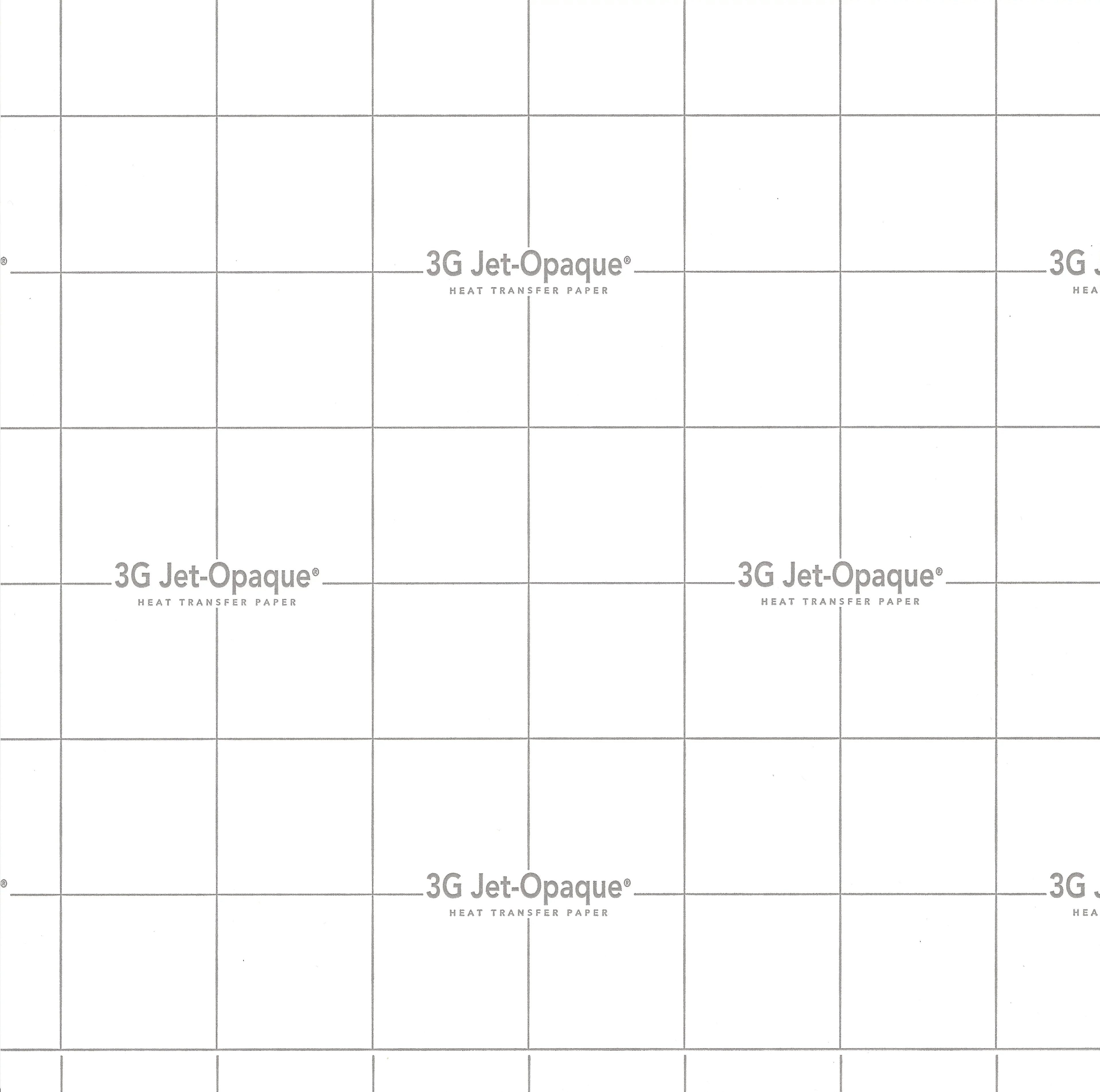 100 PACK PAPER x 8.5 JET SHEETS TRANSFER 3G HEAT ON 11" CUSTOM OPAQUE IRON