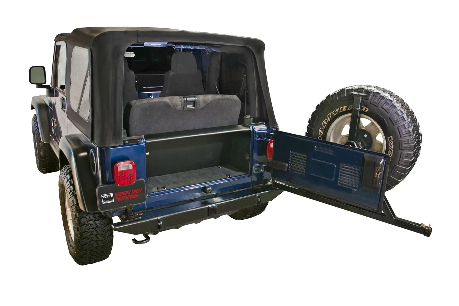 296-01 Black; 1997-2006 Security Wrangler Products Classic TJ Enclosure; Jeep Tuffy