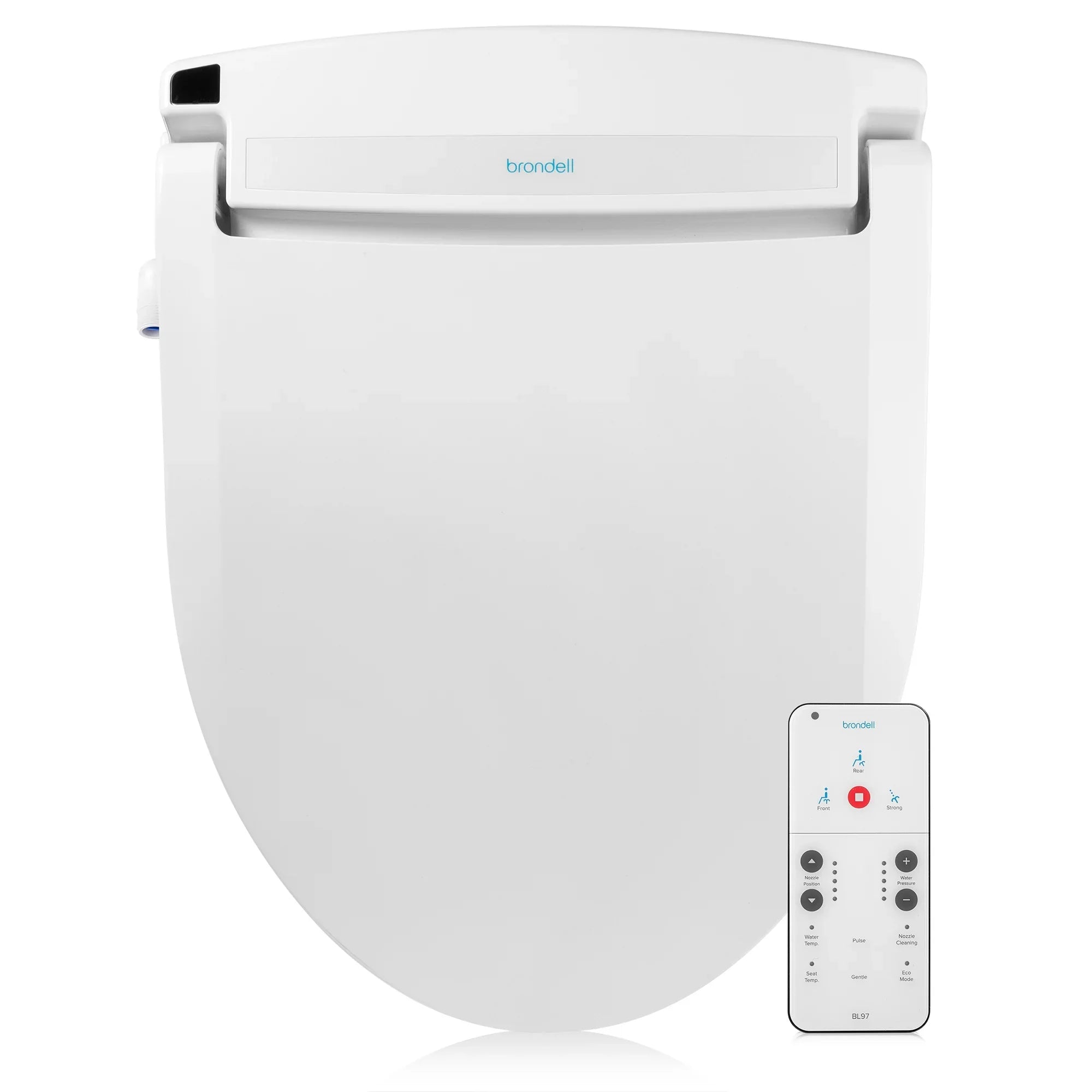 Brondell Swash Elongated BL97 Seat, White Bidet Select Electronic