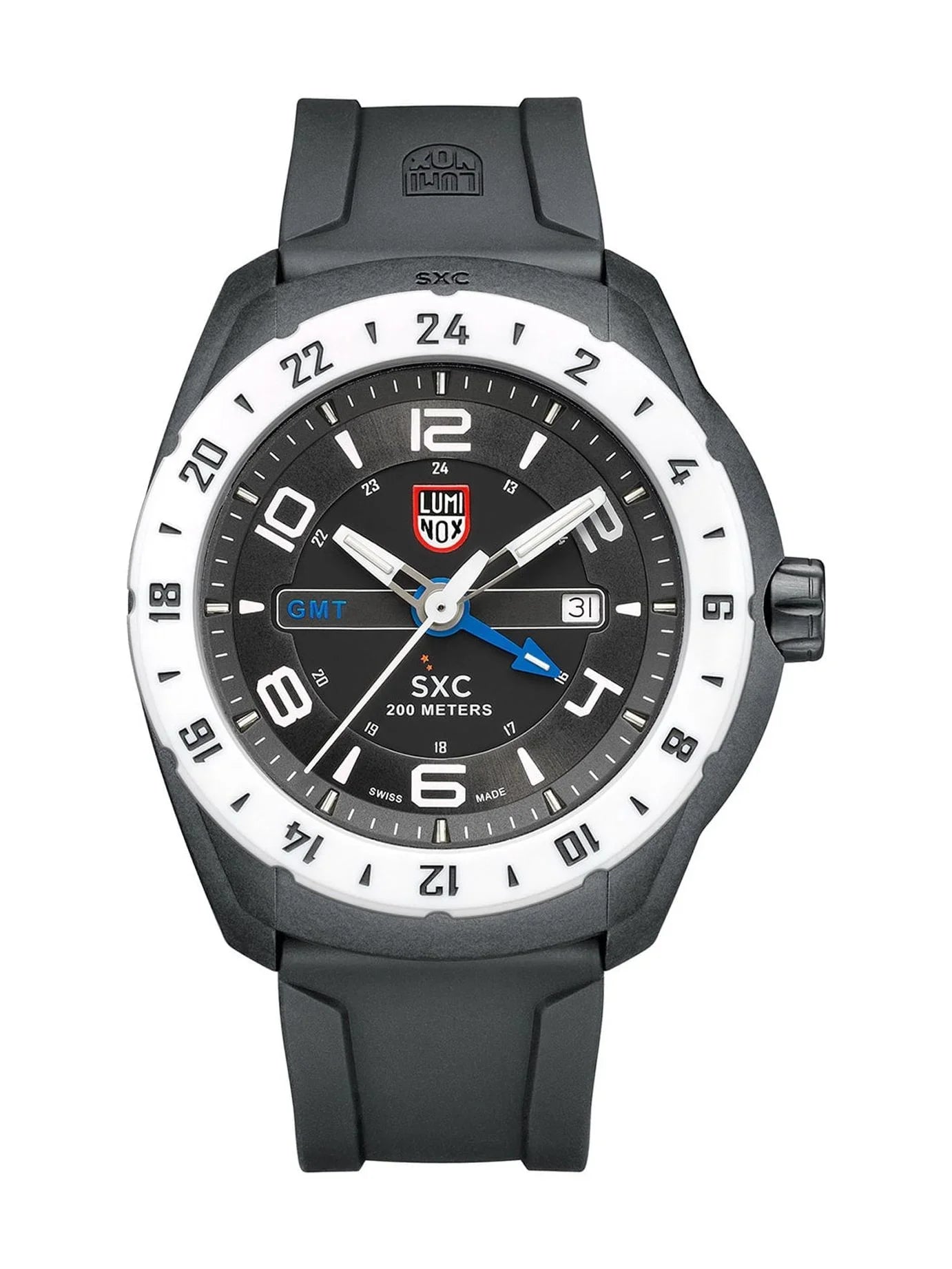 XU.5027 (Good) Pre-owned Quartz Luminox Watch Black SXC Carbon PC Dial Space GMT