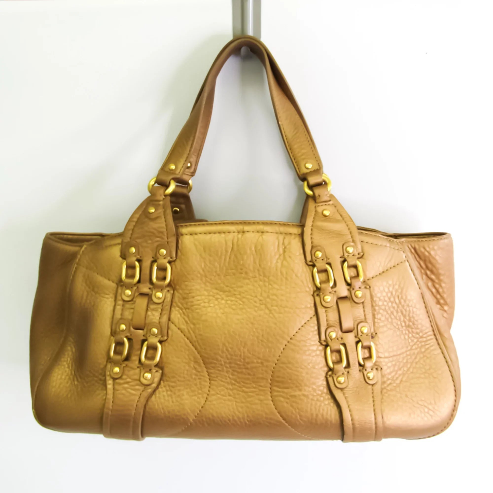 Gold (Good) Women's Leather Haan Handbag Cole Pre-Owned