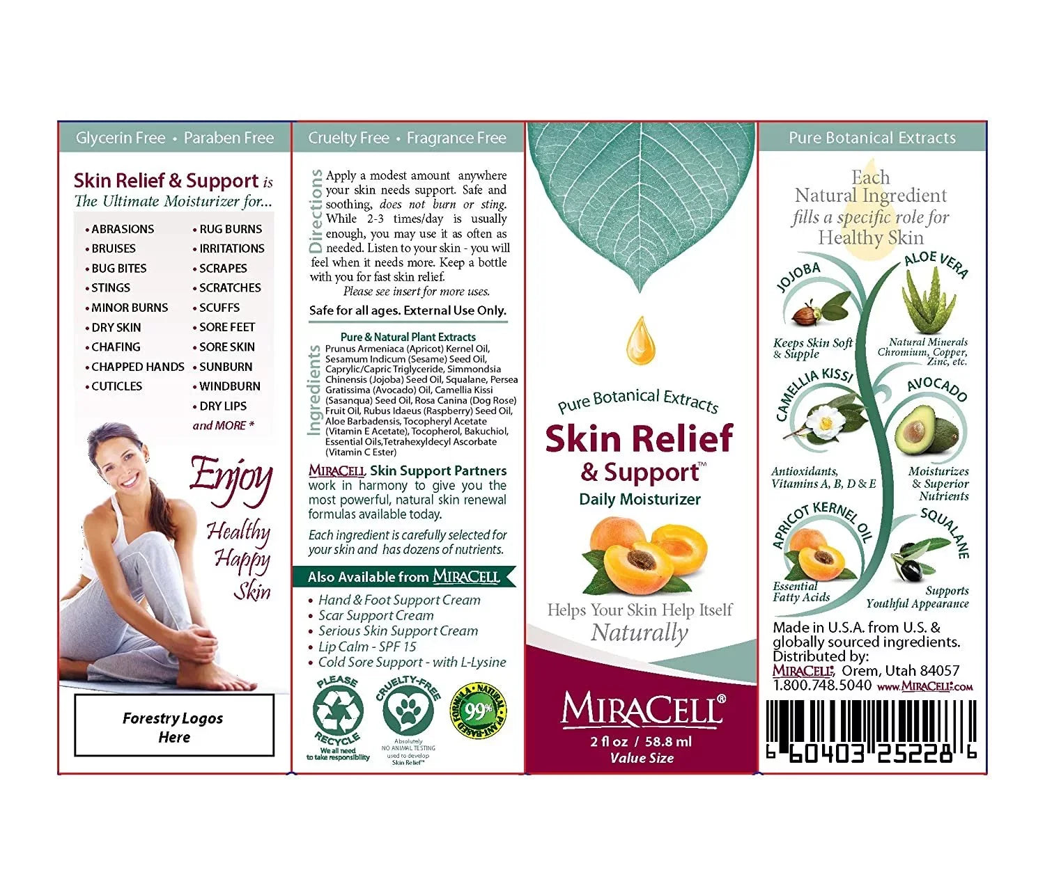 MiraCell Mosturizing Daily & Relief oz.) (2 - Support Body Skin Oil