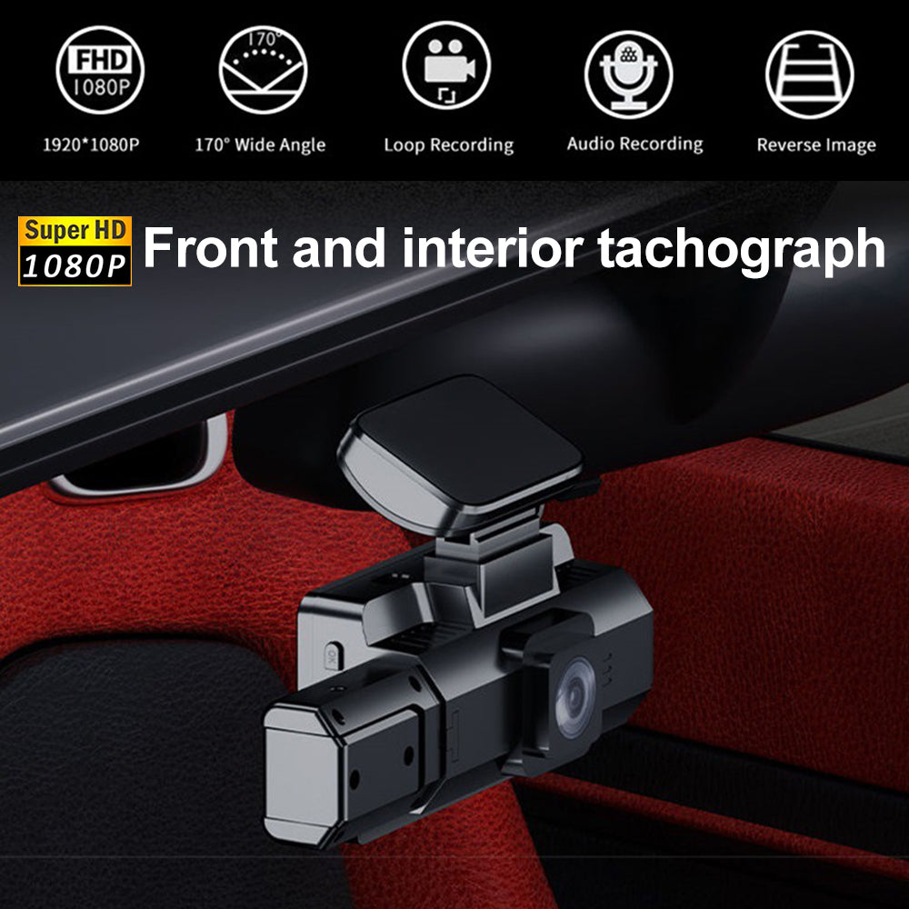 Rear Mode Cam Dash Dual Front FHD Recording Vision 1920x1080P Cam Dash DVR Virwir Car Cam Parking Loop Car Night and