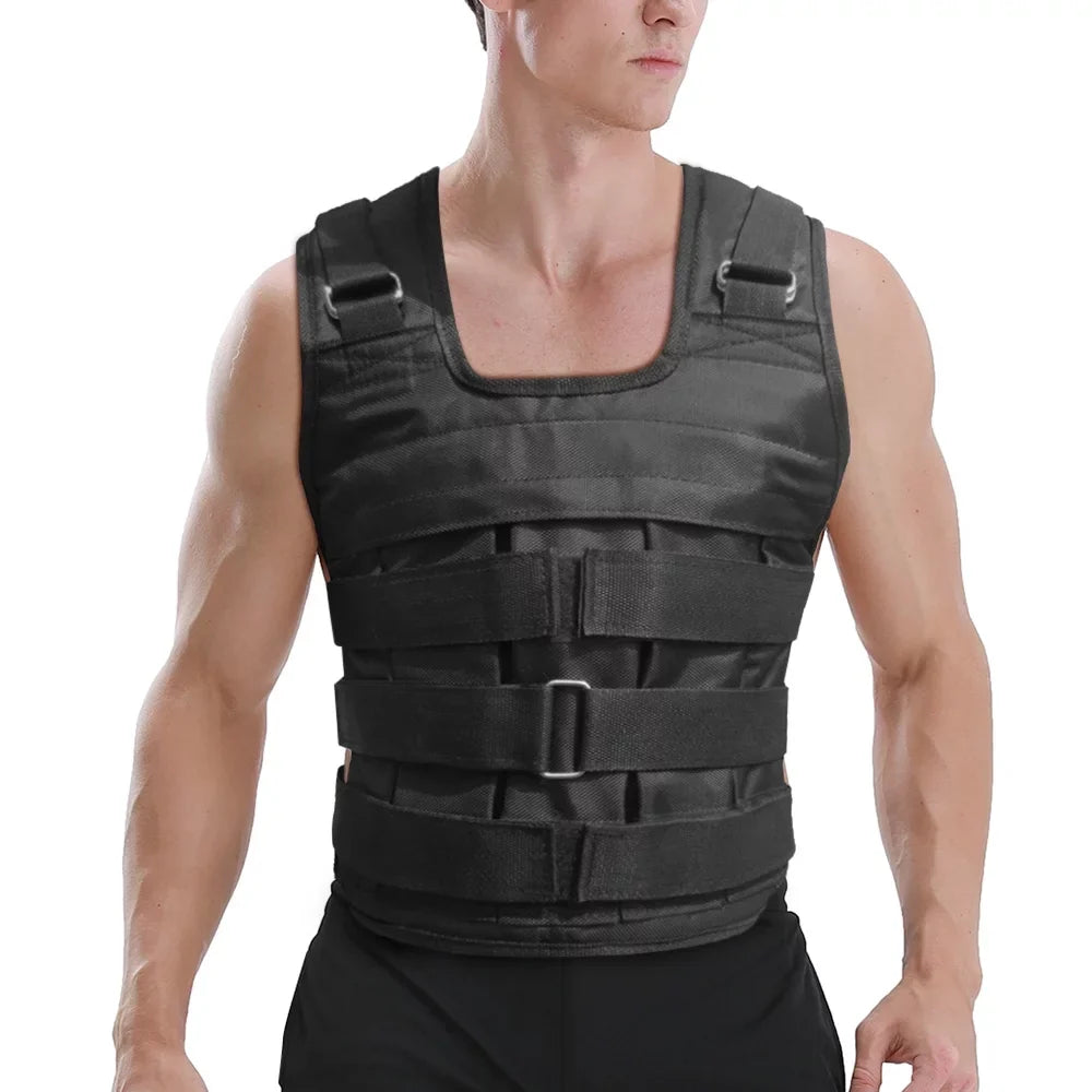 Exercise (Empty), Training for Max. Strength Vest Loading Walmeck 50kg , Load Waistcoat, Weighted Oxford Weight Adjustable