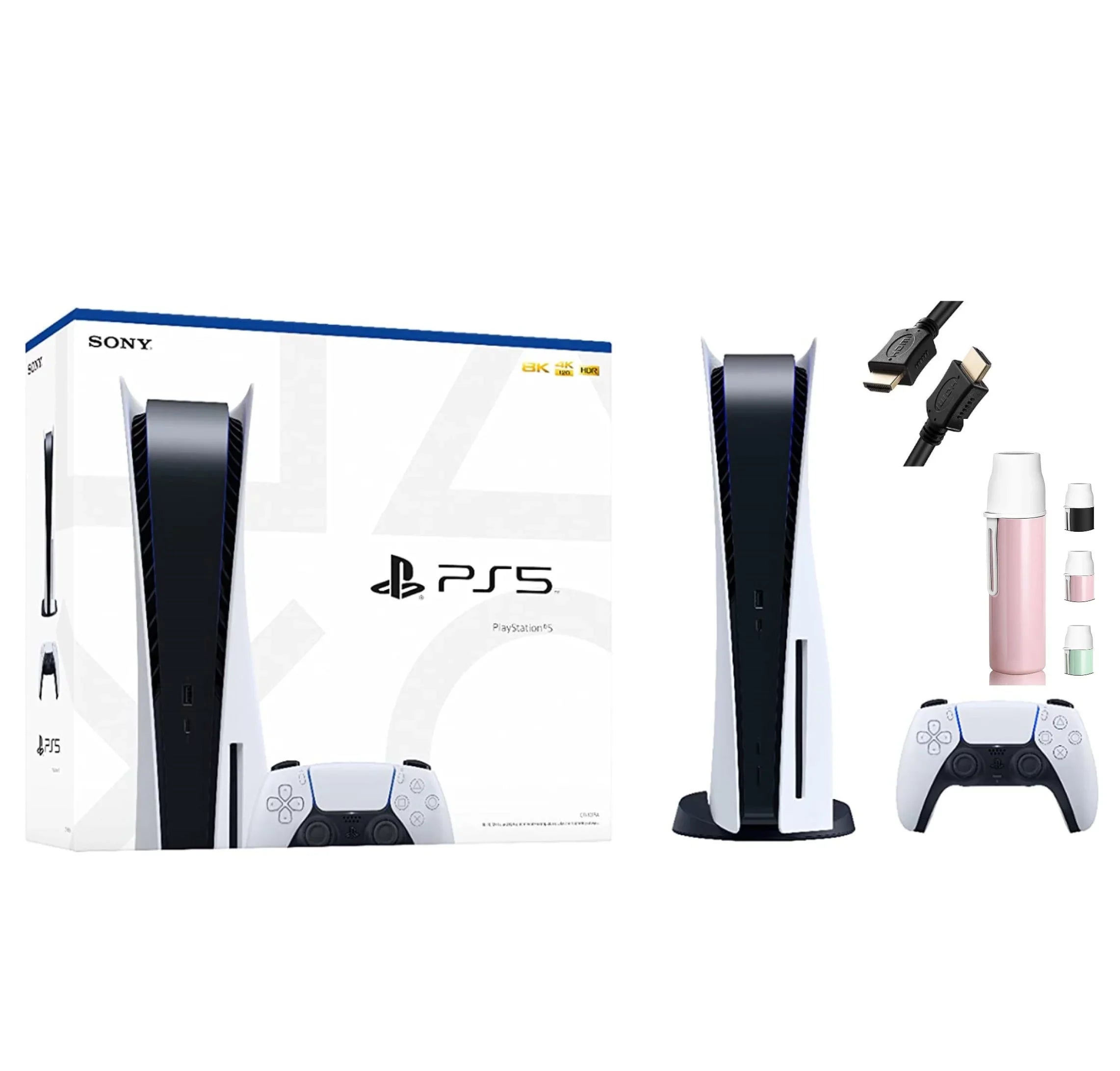 Zen Playstation Speed PS5 Console SSD, 8 UHD 16GB 6, x86-64-AMD Blu-Ray, Memory, AMD Ultra-High 4K GDDR6 RDNA, BT 825GB 5 Cores Radeon WiFi - Disc Version Sony Ethernet Gaming Ryzen CPU, 5.1,