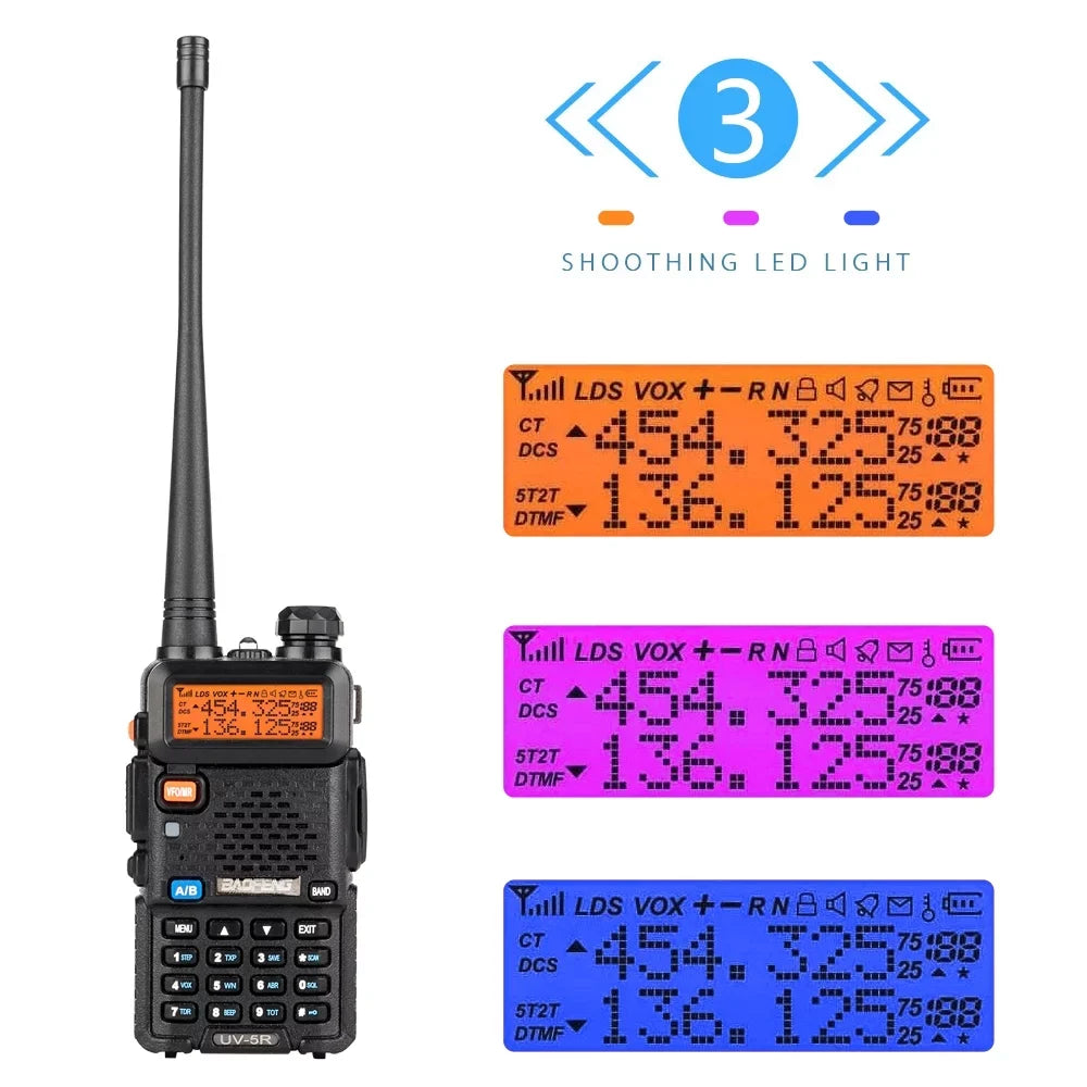 RF two UBesGoo Band UV-5R Radio Walkie Radio mAh 1800 Baofeng FM Way Dual Talkie 5W Ham