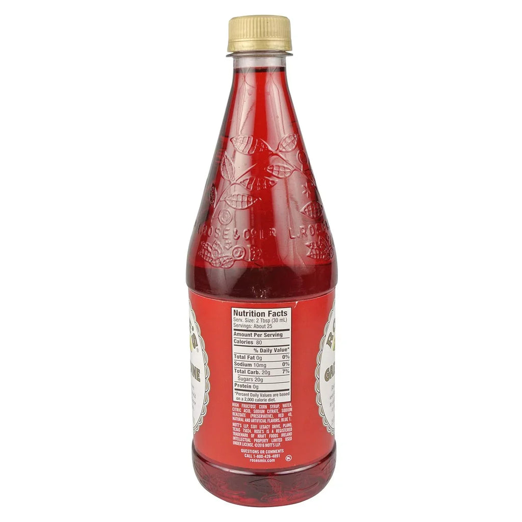 Sold Case 25 As: Original Grenadine Oz Rose's