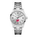Watch Bracelet Bulova Wisconsin Men`s Classic Silver-Tone Badgers Corporate