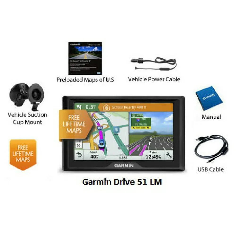 Drive with Entry-level LM Driver GPS Alerts Navigator Garmin 51