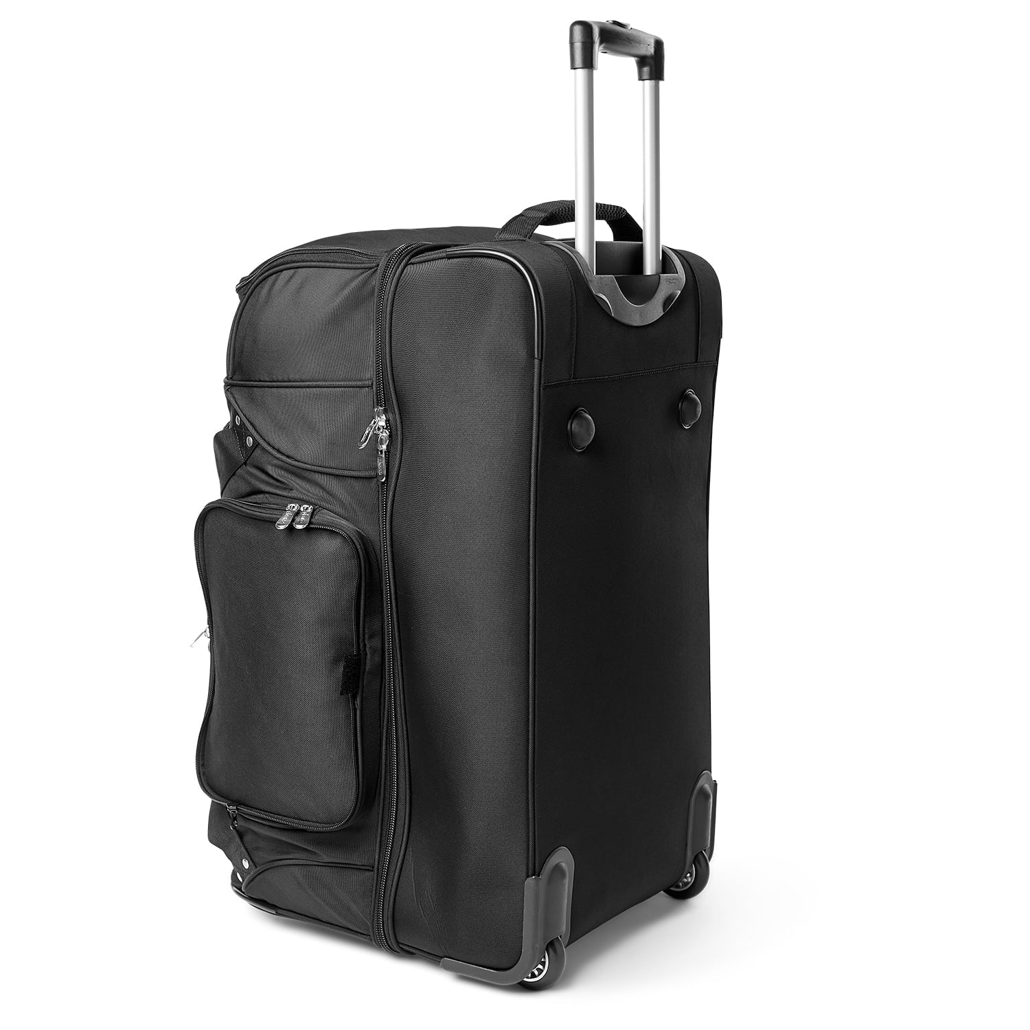 27'' 2-Wheel Rolling Duffel Bottom Buckeyes Ohio Drop Black Bag MOJO State
