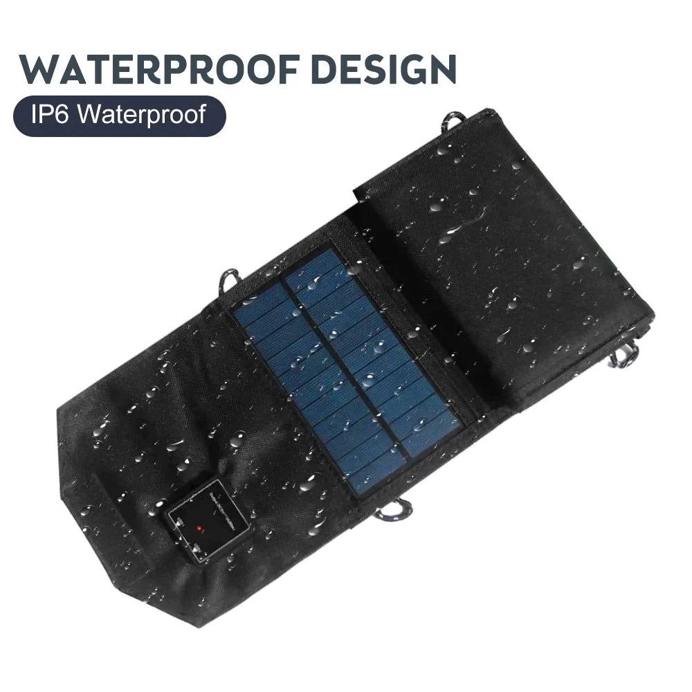 for USB Solar OWSOO , Camping Foldable Panel Recharger Dual 12W Travel