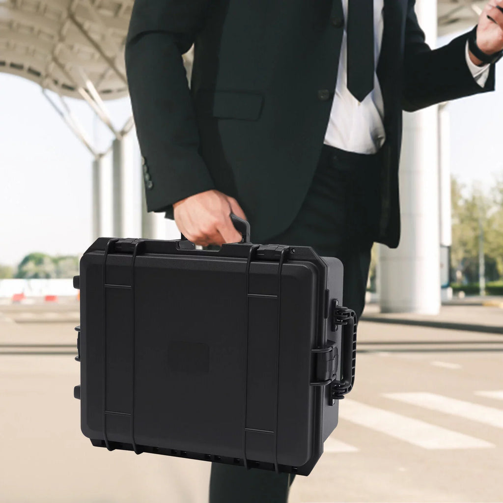 Miumaeov with Case Portable Case x and with 16.7" Shock Hard Foam Large 5 Protective Camera Water Resistant Box and x 21.25" 12" Tools Black Wheels Laptop Handle Hard Equipment Layers