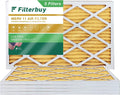 Filterbuy AC MERV Pleated Air HVAC Filters (5-Pack) Furnace 14x25x1 11