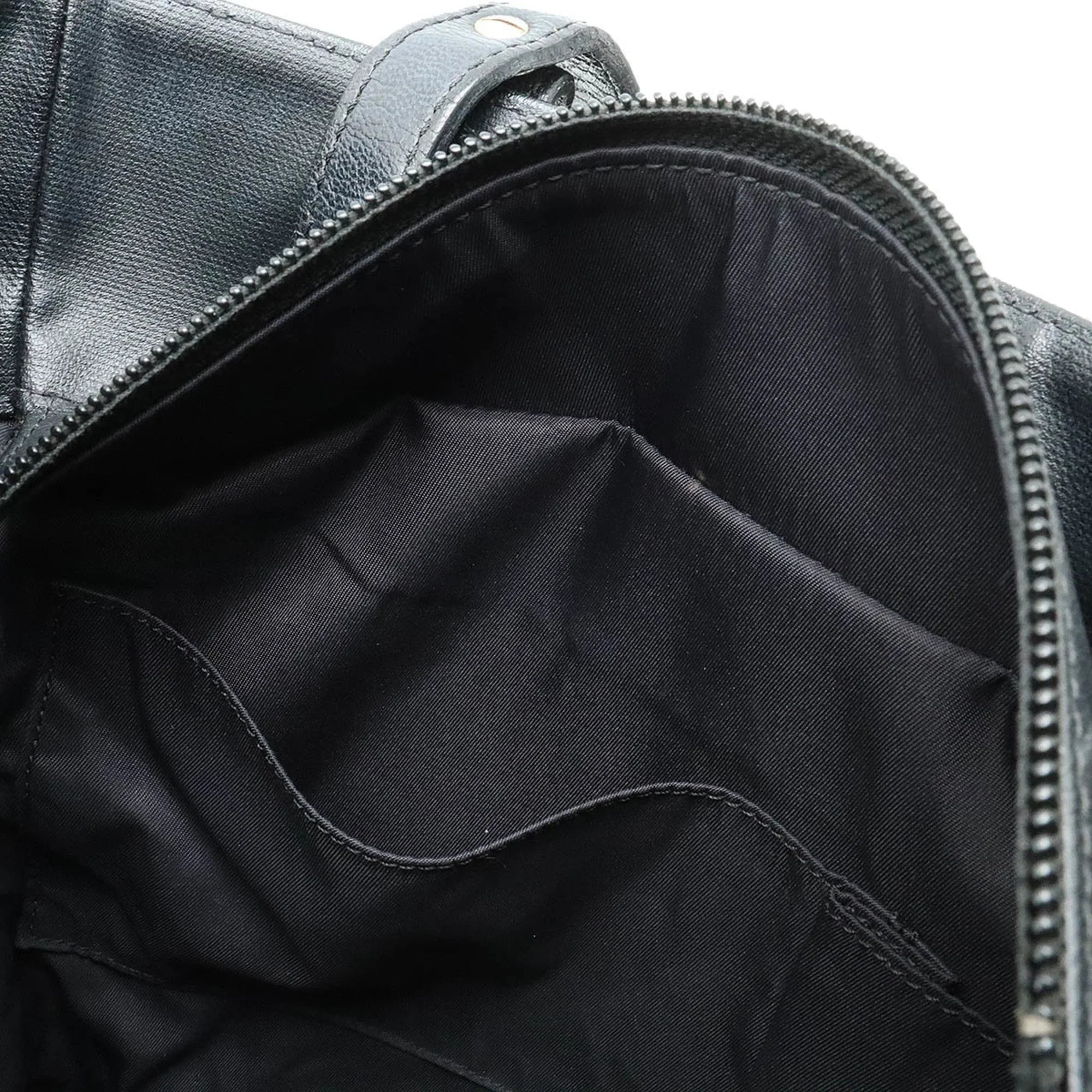 Bag Biarritz Tote Canvas (Good) CHANEL Coated Leather Paris Pre-Owned A34208 PM Shoulder Black