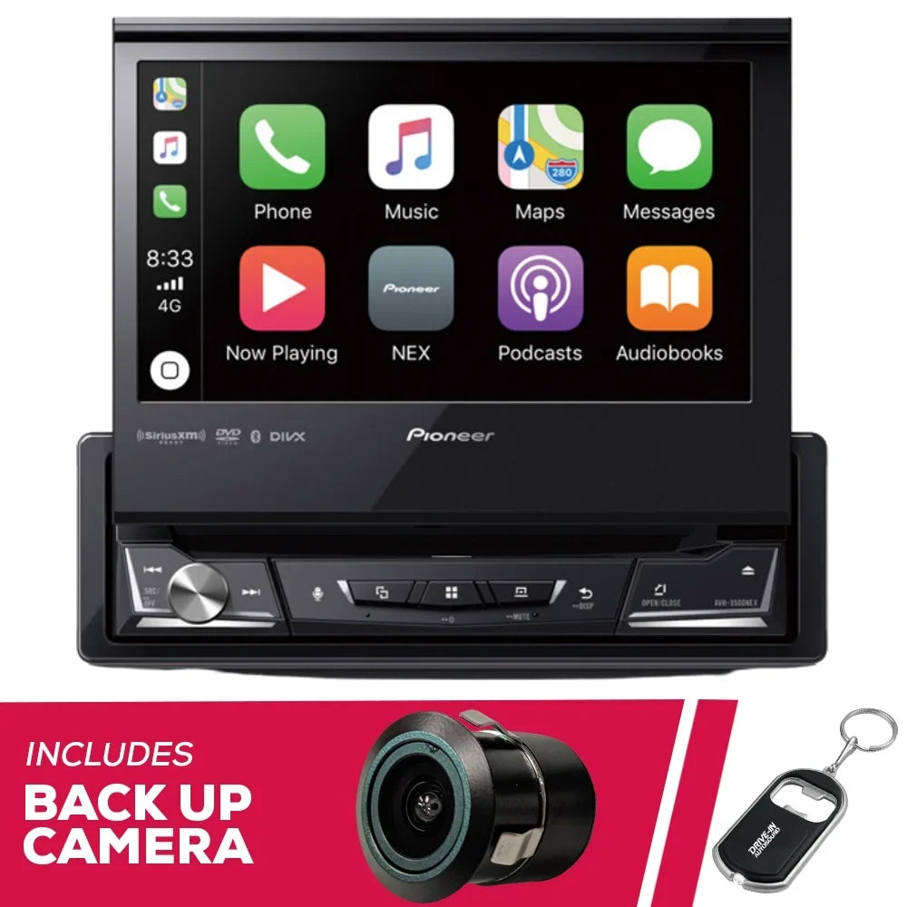 DVD w/ Bluetooth AVH-3500NEX Bullet Multimedia & Pioneer 6.8" Camera Receiver New