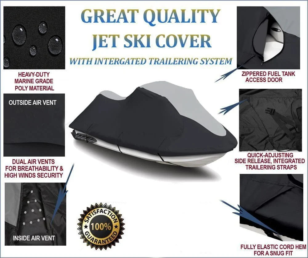 GTI Sea Bombardier Compatible Jet Cover Watercraft 2011-2019 SE Sea-Doo HEAVY-DUTY SUPER Ski PWC for COVER Doo 155