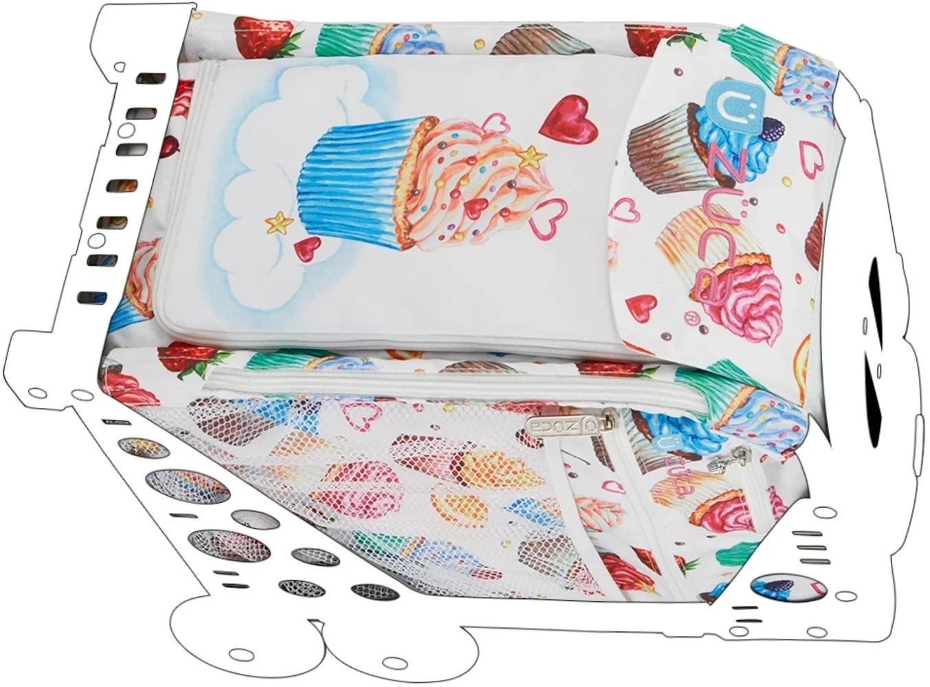 Hand Zuca Polyester Insert Water-Resistant Sweet 600D Washable Life with Removable