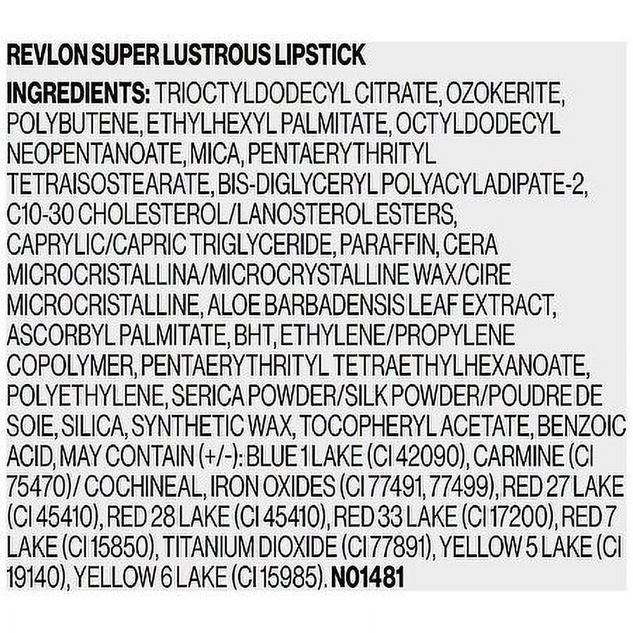 Cherry Revlon oz Lustrous Black Lipstick, Super 0.15