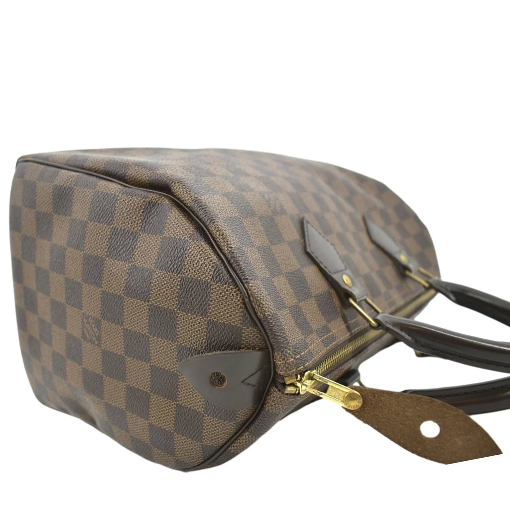 Ebene Pre-owned Brown VUITTON 25 Damier Speedy LOUIS Bag Satchel