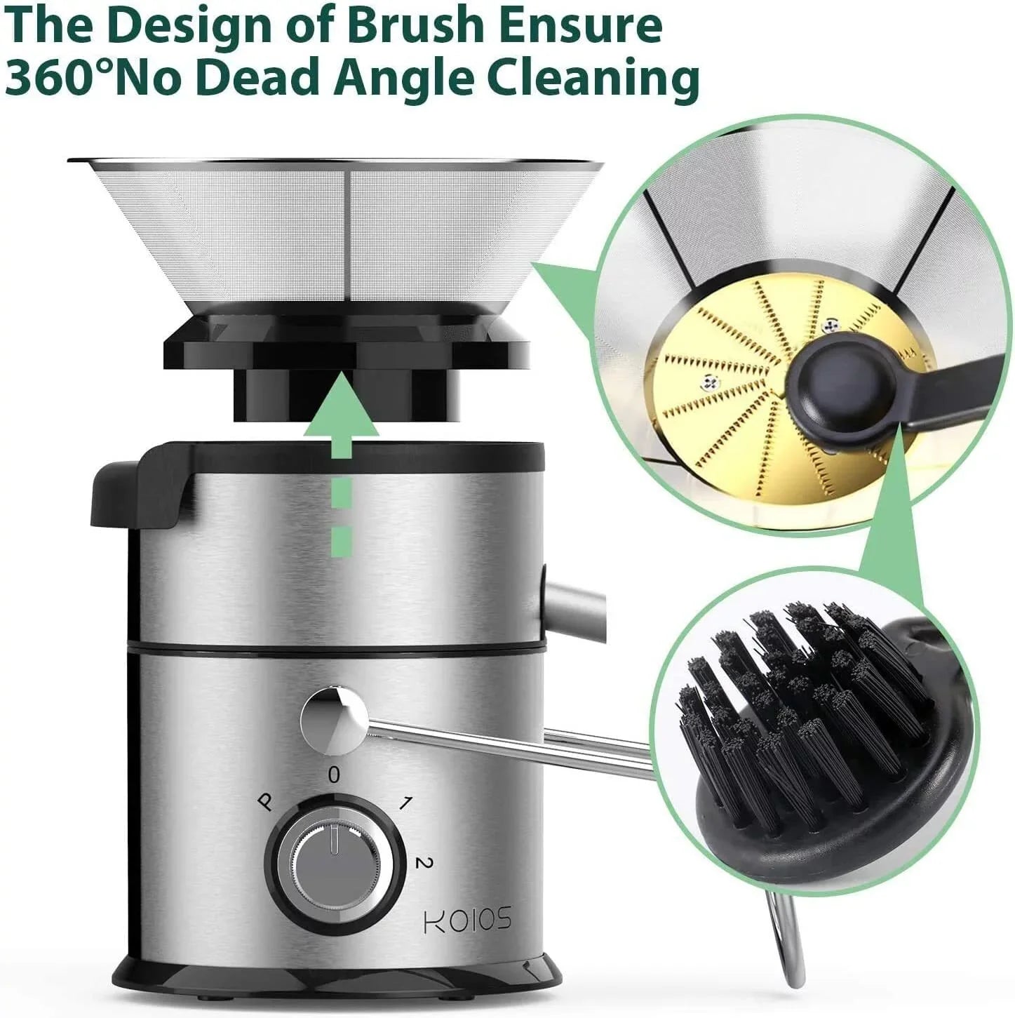 Function Fruits 3" Juicer with and Wide Extractors Chute Juicer, for Pulse Vegetables,Black Machine Centrifugal