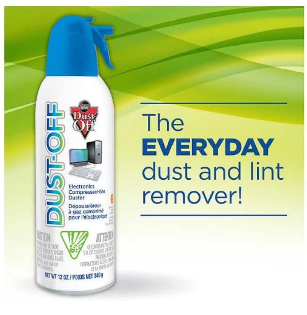 12 Duster, Gas Count 6 oz, Compressed Dust-Off