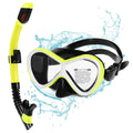 Snorkel with Goggles Set 6588 for Tube -fog Professional Dry Snorkel Swimming Kids Goggles