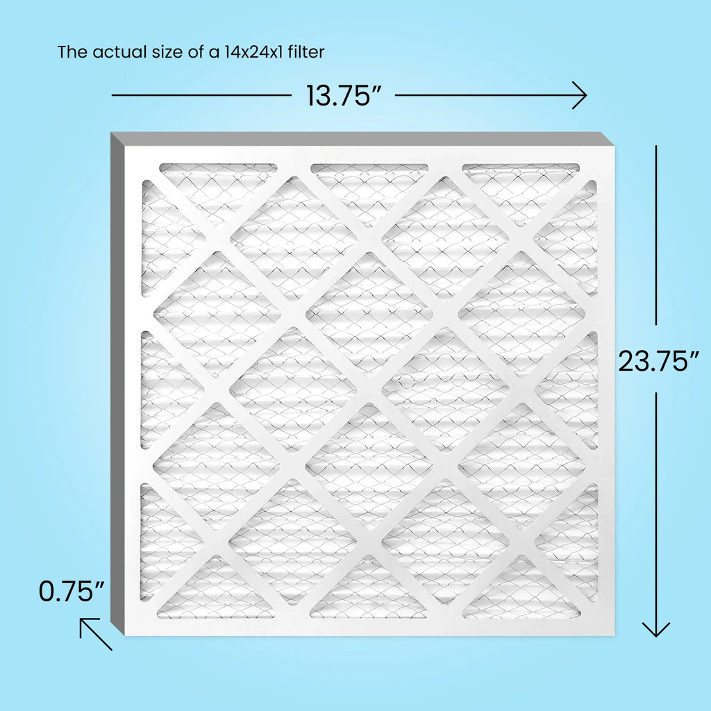 14x24x1 Air, Filters Mint Pleated HVAC Air AC Pack) 8, Furnace MERV Filter (6